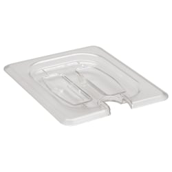 Cambro Camwear GN 1/8 Notched Handled Covers, Clear, Set Of 6 Covers
