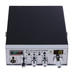 Cobra 40-Channel AM/FM Compact Professional CB Radio With Microphone, 2-1/4"H x 6-3/4"W x 10"D, Black, CCBP25LT01