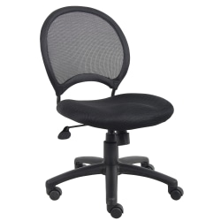 Boss Office Products Mesh Armless Task Chair, Black