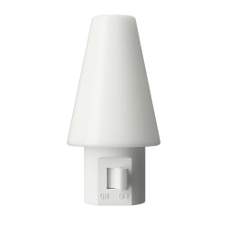 Westek Tipi Manual LED Night Lights, 3-3/16" x 1-5/8" x 1-1/2", White, Total Qty 2, NLTIPIF2