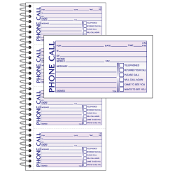 Office Depot® Brand Phone Message Book, 11" x 5 1/2", Canary/White, Book Of 400 Messages