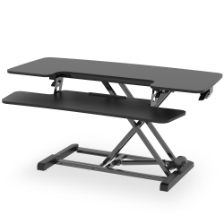 FlexiSpot M7-E Series Desk Riser, 4-3/4" to 19-3/4"H x 40"W x 16-5/16"D, Black