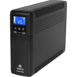 Vertiv Liebert PSA5 UPS - 1500VA/900W 120V | Line Interactive AVR Tower UPS - Battery Backup and Surge Protection | 10 Total Outlets | 2 USB Charging Port | LCD Panel | 3-Year Warranty | Energy Star Certified