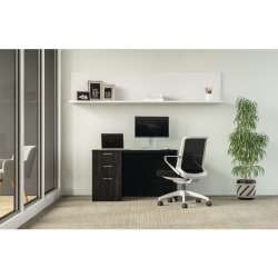 HON® 48"W Mod Computer Desk, Java Oak
