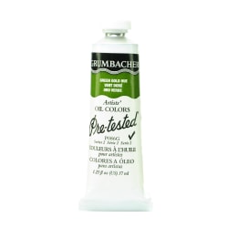 Grumbacher P086 Pre-Tested Artists' Oil Colors, 1.25 Oz, Green Gold Hue, Pack Of 2