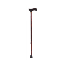 DMI® Adjustable Derby-Top Handle Aluminum Walking Cane, 31" - 40", Wood Grain