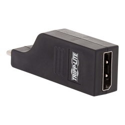 Tripp Lite USB C to DisplayPort Adapter Vertical M/F Thunderbolt 3 Compatible USB 3.1 Gen 1 4K USB-C - External video adapter - USB-C 3.1 - DisplayPort - black
