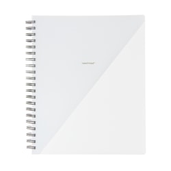 Russell & Hazel Spiral Notebook, 9" x 11", 1 Subject, College Rule, 98 Sheets, White