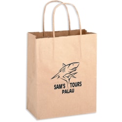 Paper Shopping Bags-Brown Kraft