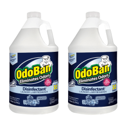 OdoBan Odor Eliminator Disinfectant Concentrate Bottles, Night Ice Scent, 128 Oz, Case Of 2 Bottles