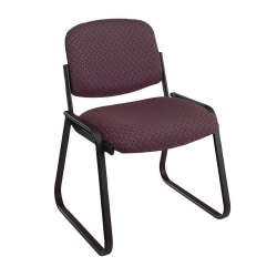 Office Star™ Deluxe Work Smart Fabric Guest Chair, Cabernet/Black