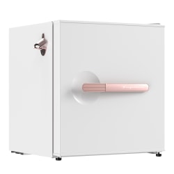 Frigidaire® 1.6-cu. ft. Retro Compact Bar Refrigerator with Side Bottle Opener, White/Rose Gold, EFR197-RGWHITE