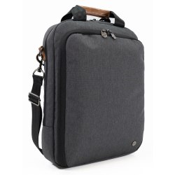 PKG Bags Riverdale Messenger Bag, 15"H x 11-1/2"W x 4"D, 100% Recycled, Gray