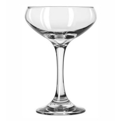 Libbey Glassware Perception Cocktail Coupe Glass, 8.5 Oz, Clear, Pack Of 12 Glasses
