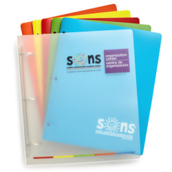 SONS System 3-Ring Binder, 1-1/2" Round, Multicolor