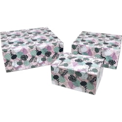 Storage Box, Pastel Florals, 3 PK