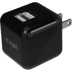 Bower XYST 2.4 Amp Dual USB Wall Charger (Black)  120 V AC, 230 V AC Input  5 V DC Output  2.40 A  Black