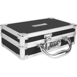 Vaultz Medicine Case, 6-13/16"H x 8-13/16"W x 9"L, Black
