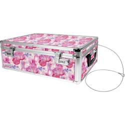 Vaultz Storage Chest, 7-1/2"H x 14"W x 19"D, Pink