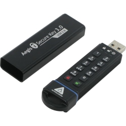 Apricorn Aegis Secure Key 3.0 - USB 3.0 Flash Drive - 30 GB - USB 3.0 - 195 MB/s Read Speed - 162 MB/s Write Speed - ASK330GB