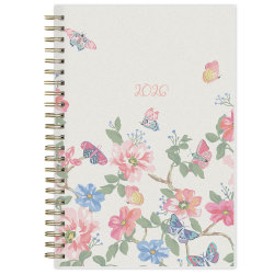 2026 Blue Sky Weekly/Monthly Planner, 5" x 8", Fly By Frosted, January To December, 140944