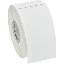 Zebra Z-Perform 1000D Multipurpose Label - 4"x 8" - Permanent Adhesive - Rectangle - Direct Thermal - Bright White - Paper - 750 / Roll - 4 Roll