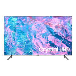 Samsung UN55CU7000F - 55" Diagonal Class (54.6" viewable) - CU7000 Series LED-backlit LCD TV - Crystal UHD - Smart TV - Tizen OS - 4K UHD (2160p) 3840 x 2160 - HDR - titan gray