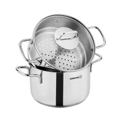 Korkmaz Perla 2-Piece Stainless Steel Casserole Dish With Lid, 6.9L, Silver