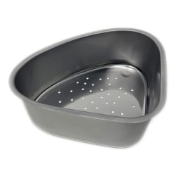 Better Houseware Stainless-Steel Corner Sink Strainer, 3-1/4"H x 8"W x 9-1/2"D, Silver