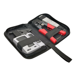 Tripp Lite 4-Piece Network Installer Tool Kit with Carrying Case RJ11 RJ12 RJ45 - Network tool/tester kit