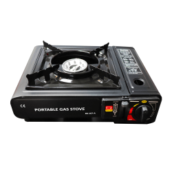 Quick Communication Corp. Quick Tools Portable 1-Burner Gas Stove, Black