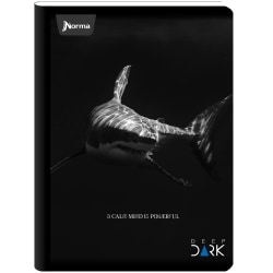 Norma Notebook, College Rule, 7-1/2" x 9-3/4", 100 Sheets, Deep Dark, Total Qty 1