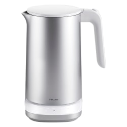 Zwilling Enfinigy 1.5-Liter Stainless Steel Electric Kettle Pro With Cool Touch, Silver