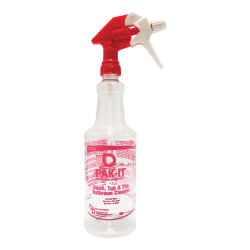 Big 3 Packaging PAK-IT Spray Bottle, Basin Tub/Tile Bathroom Cleaner, 32 Oz, Pink/Clear