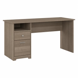 Bush® Furniture Cabot 60"W Computer Desk With Drawers, Ash Gray, Standard Delivery