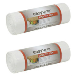 Duck® Brand 855145 Smooth Top EasyLiner Non-Adhesive Shelf And Drawer Liner, 12" x 20', White, Pack Of 2 Rolls