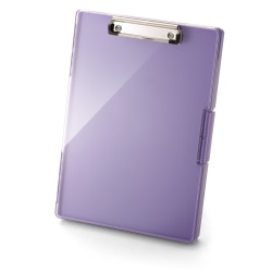 Officemate® Clear View Clipboard Storage Box, 13-7/16" x 9-7/16", Purple