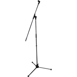 Pyle PMKS3 Tripod Microphone Stand with Extending Boom, 38"H x 3.50"W, Black