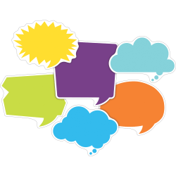 Barker Creek Double-Sided Accents, 5-1/2" x 5-1/2", Happy Talk, Set Of 72 Accents