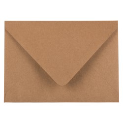 JAM Paper® Envelopes, A6, Peel & Seal, Brown, Pack Of 50 Envelopes