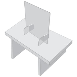 BSI Sneeze Guard, 36" x 36", Clear, TLSGF101