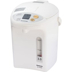 Panasonic 3.0L Electric Thermo Pot with Slow-Drip Coffee Feature - NC-EG3000 - 3.17 quart - White, Silver