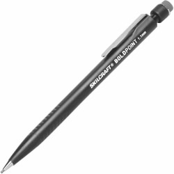 SKILCRAFT® Bold-Point Mechanical Pencils, 1.1 mm, Black, Box Of 12 (AbilityOne 7520-01-347-9581)