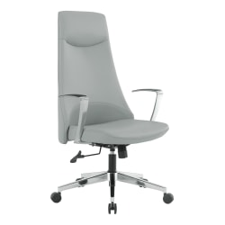 Office Star™ Dillion Ergonomic Antimicrobial Fabric High-Back Office Chair, Steel