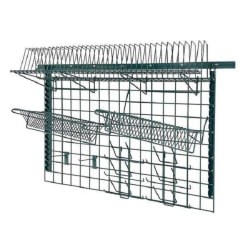Quantum Expoxy Adjustable Light-Duty Grid Shelving System Kit, 48" x 24", Green