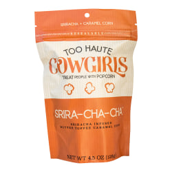 Too Haute Cowgirls Srira-Cha-Cha Popcorn, 4.5 Oz, Case of 12 Bags
