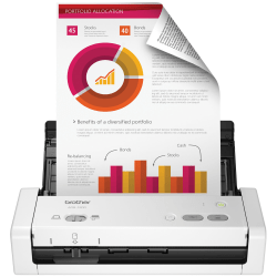Brother® Compact Portable Color Desktop Scanner, ADS-1200