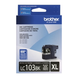 Brother® LC103 Black Ink Cartridge, LC103BK