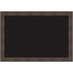 Amanti Art Liquid Chalk Marker Board, 18" x 26", Black, Whiskey Brown Rustic Wood Frame