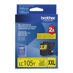 Brother® LC105 Yellow High-Yield Ink Cartridge, LC105Y